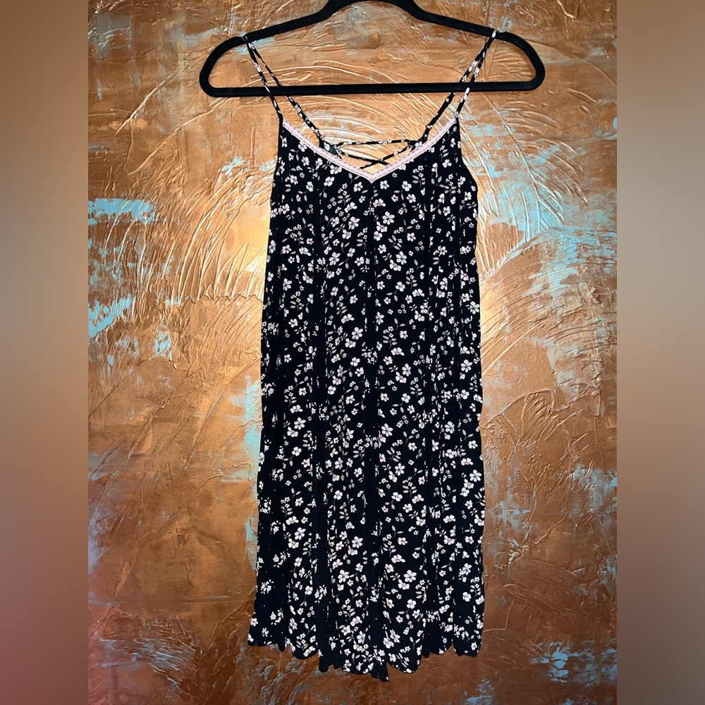 Spaghetti Strap Floral Dress